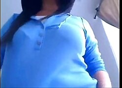 Cute indian doll pulling selfie wd cute chest n pussy
