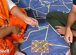 Bhabhi ke sath Ludo Game. Guardian takes Advantage. acting hindi pellicle